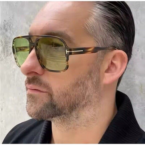 Retro Tortoiseshell Pilot Sunglasses Women Brand Designer 2024 Oversized Shades - Picture 8 of 8